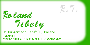 roland tibely business card